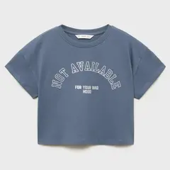 MANGO KIDS - Polera Estampada Algodón Niña