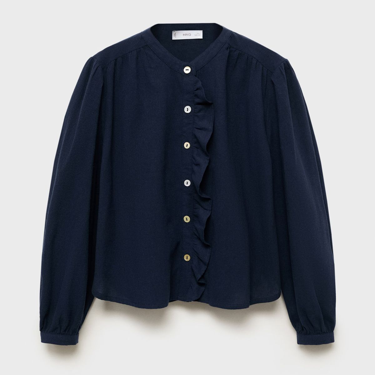 MANGO KIDS - Blusa Algodón Volante  Niña Mango Kids