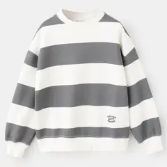 MANGO KIDS - Polerón Algodón Rayas Niño