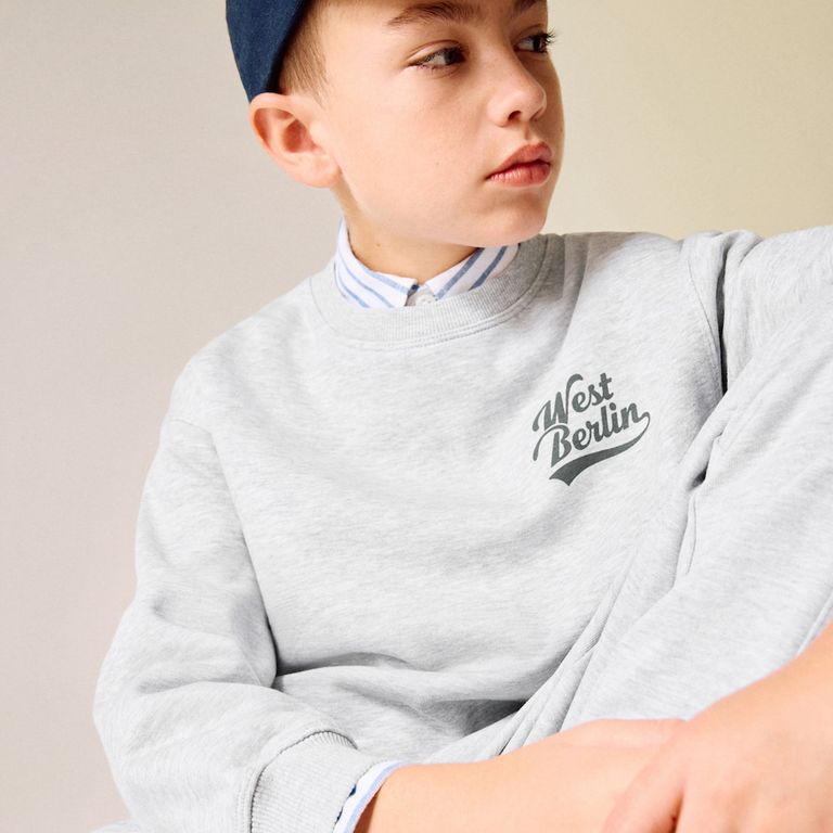 MANGO KIDS Polerón Algodón Estampada Niño