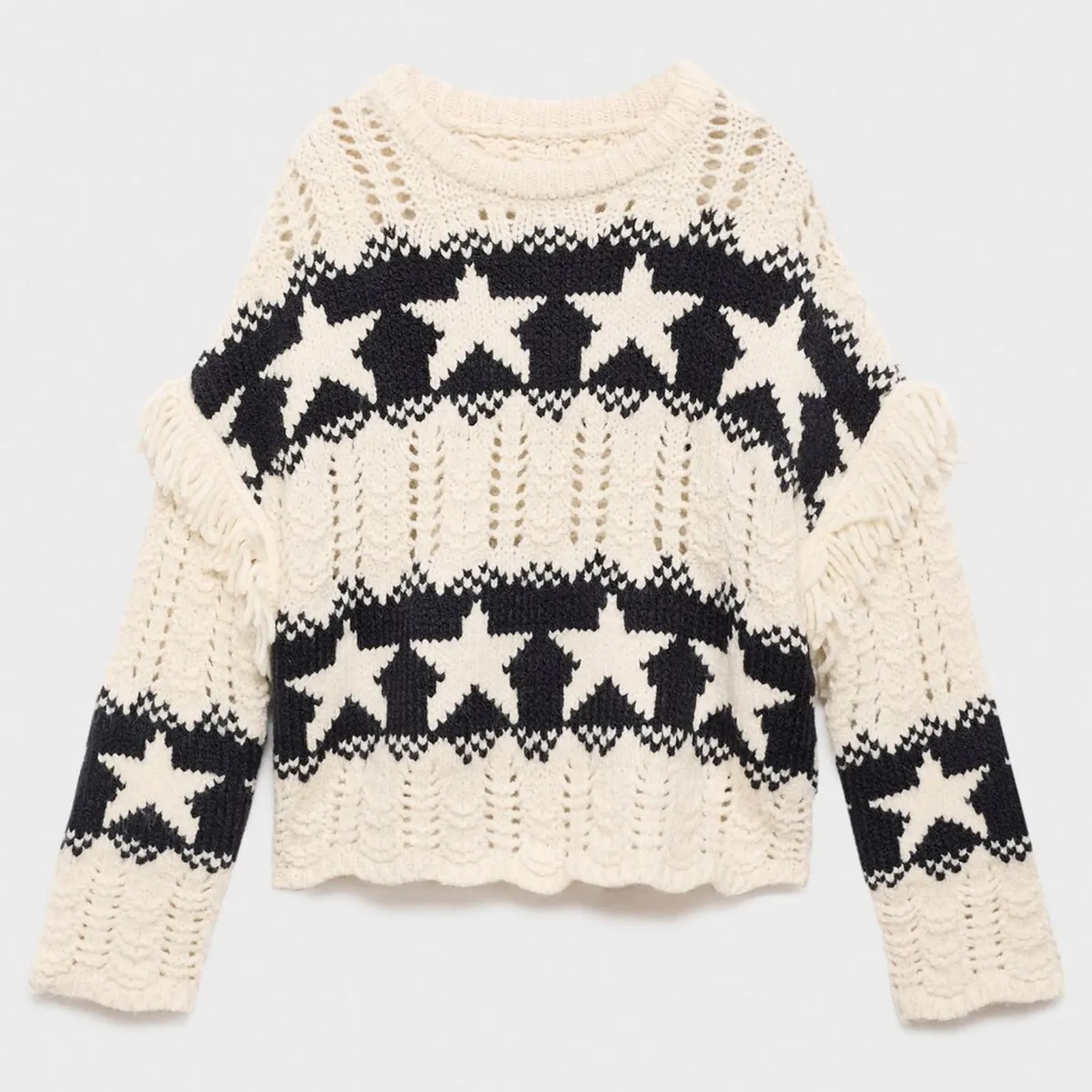 MANGO KIDS - Sweater Punto Estrellas Niña Mango Kids