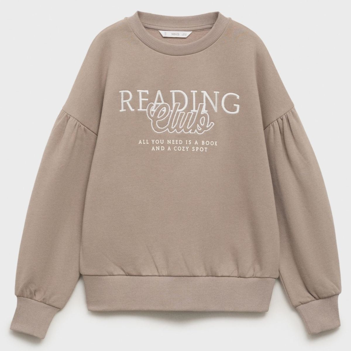 MANGO KIDS - Polerón Algodón Bordado Niña Mango Kids