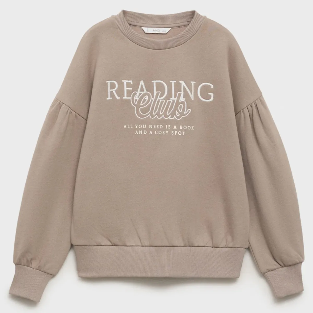 MANGO KIDS - Polerón Algodón Bordado Niña Mango Kids