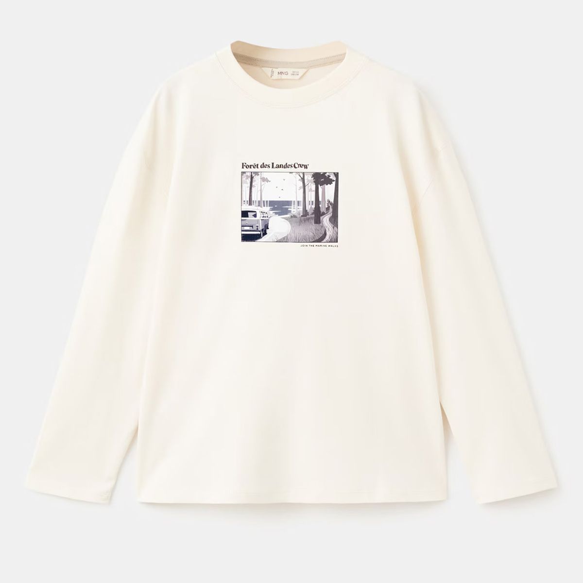 MANGO KIDS - Polera Estampada Algodón Niño Mango Kids