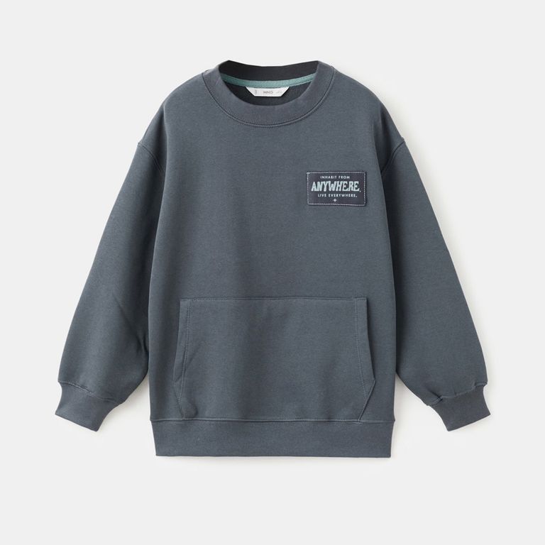 MANGO KIDS Polerón Algodón Estampada Niño