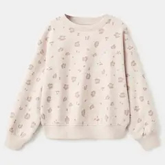 MANGO KIDS - Polerón Algodón Leopardo Niña