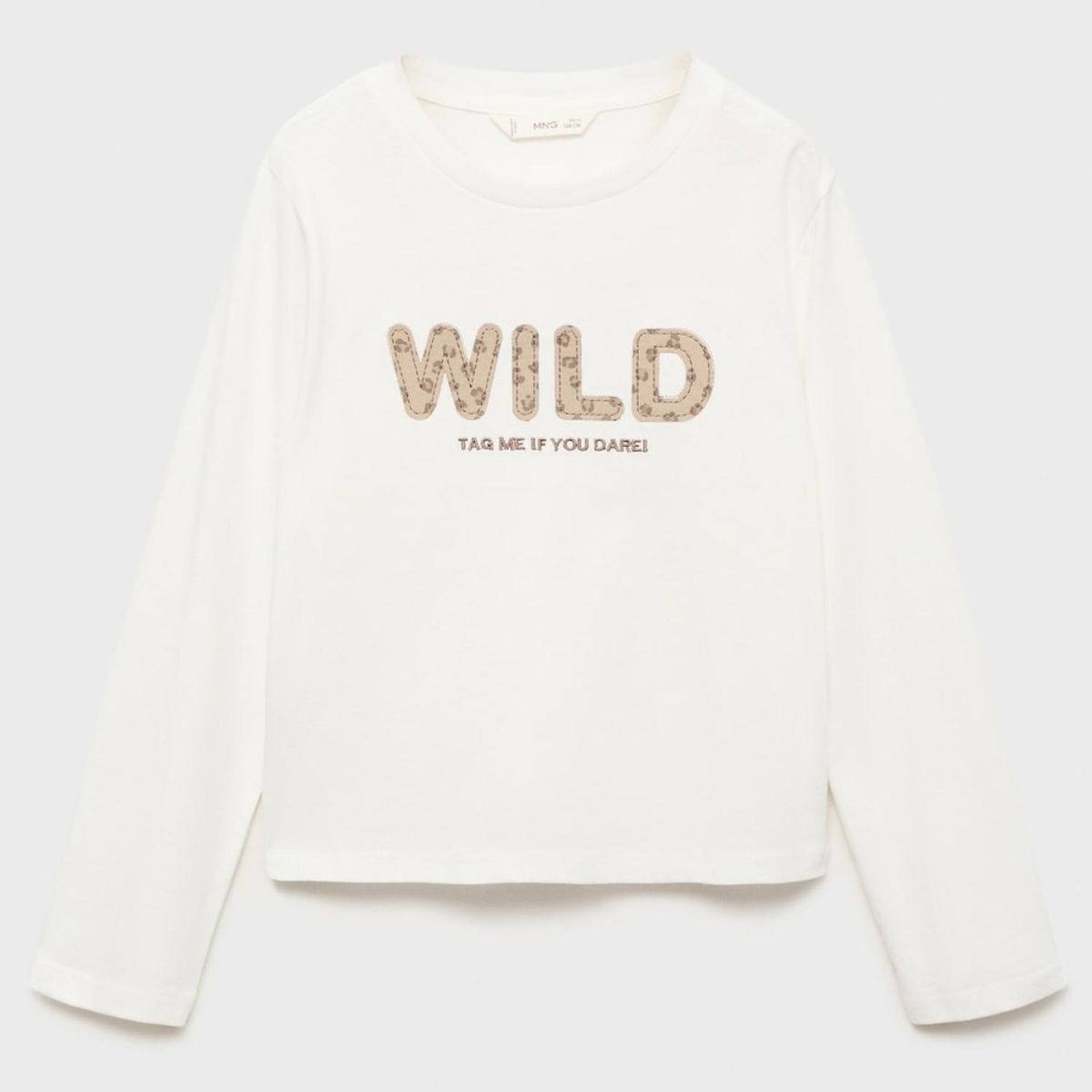 MANGO KIDS - Polera Bordada Leopardo Niña Mango Kids