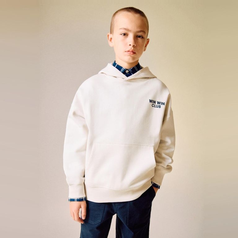 MANGO KIDS Polerón Algodón Estampada Niño