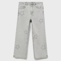 Jeans Wideleg Estrellas Niña