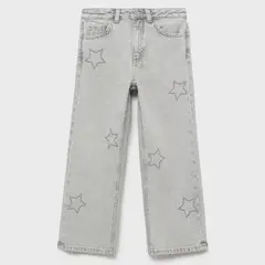 MANGO KIDS - Jeans Wideleg Estrellas Niña