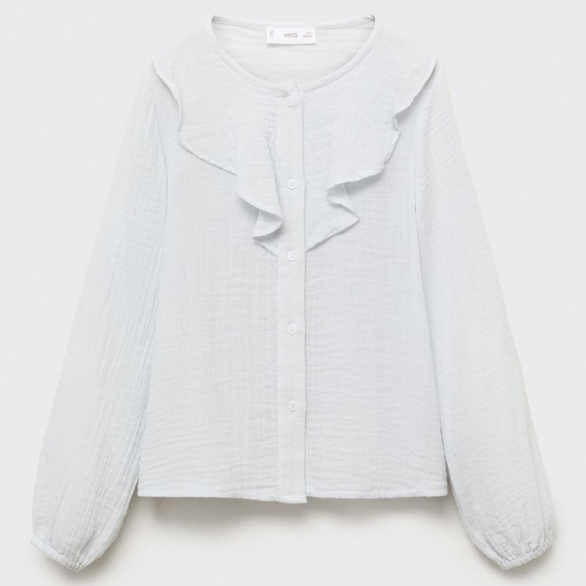 MANGO KIDS - Camisa Bambula Volantes  Niña Mango Kids