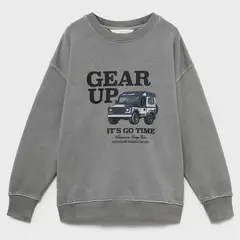 MANGO KIDS - Polerón Algodón Estampada Niño