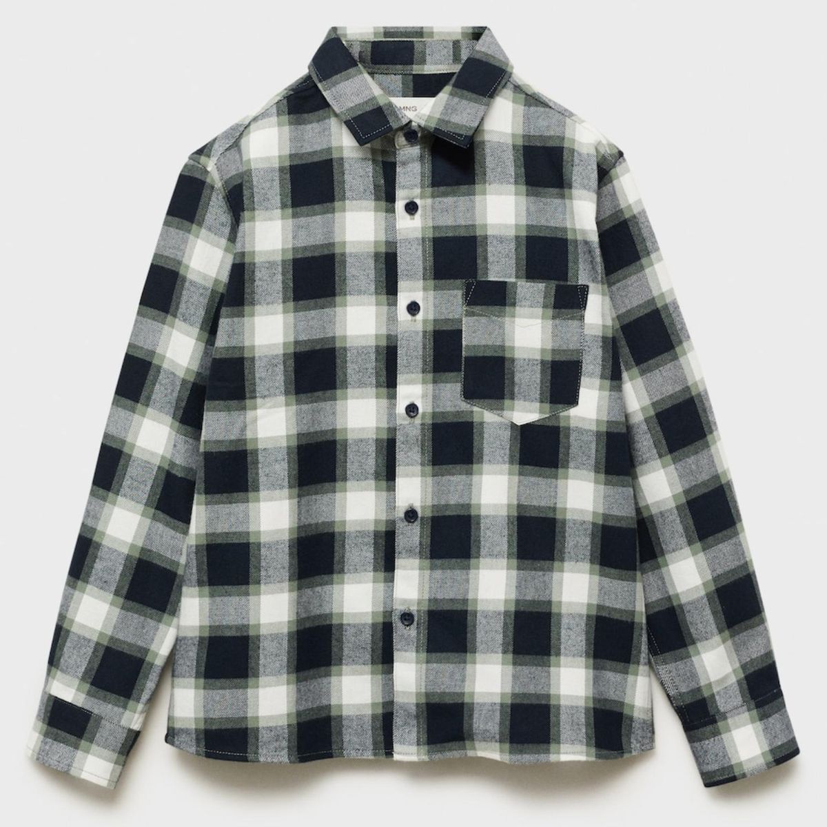 MANGO KIDS - Camisa Algodón Cuadros  Niño Mango Kids