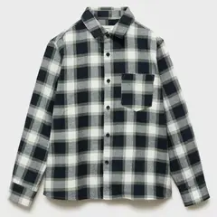 MANGO KIDS - Camisa Algodón Cuadros Niño