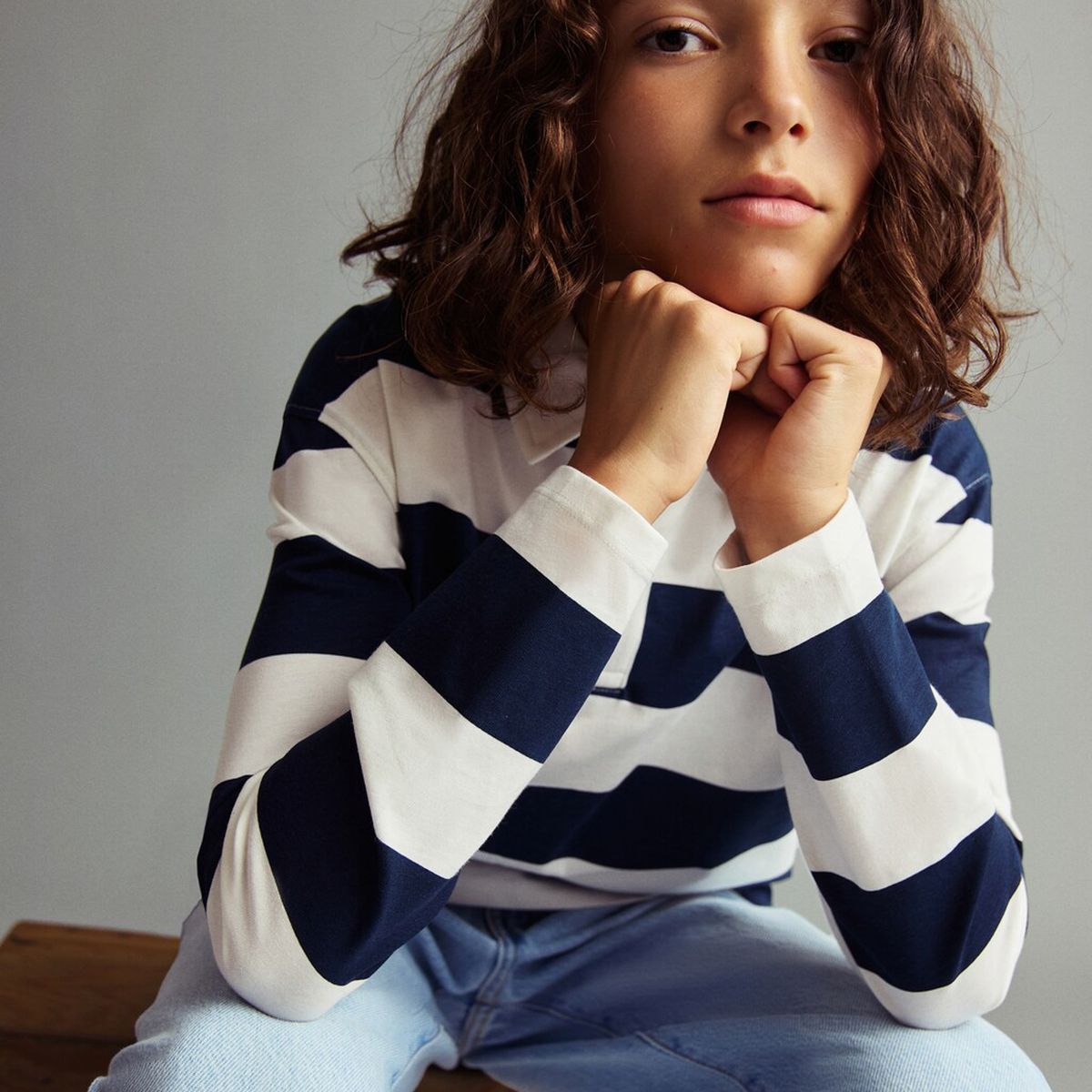 MANGO KIDS - Polo Rayas Algodón Niño Mango Kids