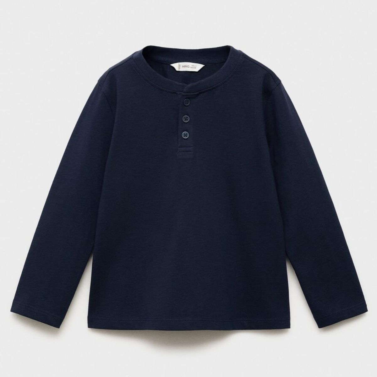 MANGO KIDS - Polera Algodón Manga Larga Bebé Niño Mango Kids