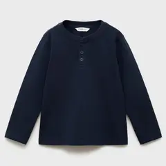 MANGO KIDS - Polera Algodón Manga Larga Bebé Niño