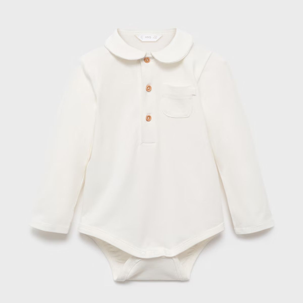 MANGO KIDS - Body Cuello Polo Bolsillo Unisex Bebé Mango Kids