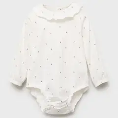 MANGO KIDS - Body Estampado Floral Unisex Bebé