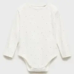 MANGO KIDS - Body Algodón Estampado Unisex Bebé