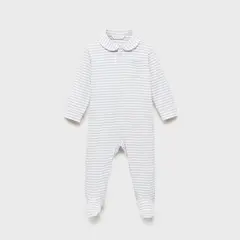 MANGO KIDS - Pijama Body Rayas Unisex Bebé