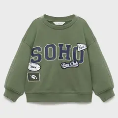 MANGO KIDS - Polerón Estampada Parche Bebé Niño