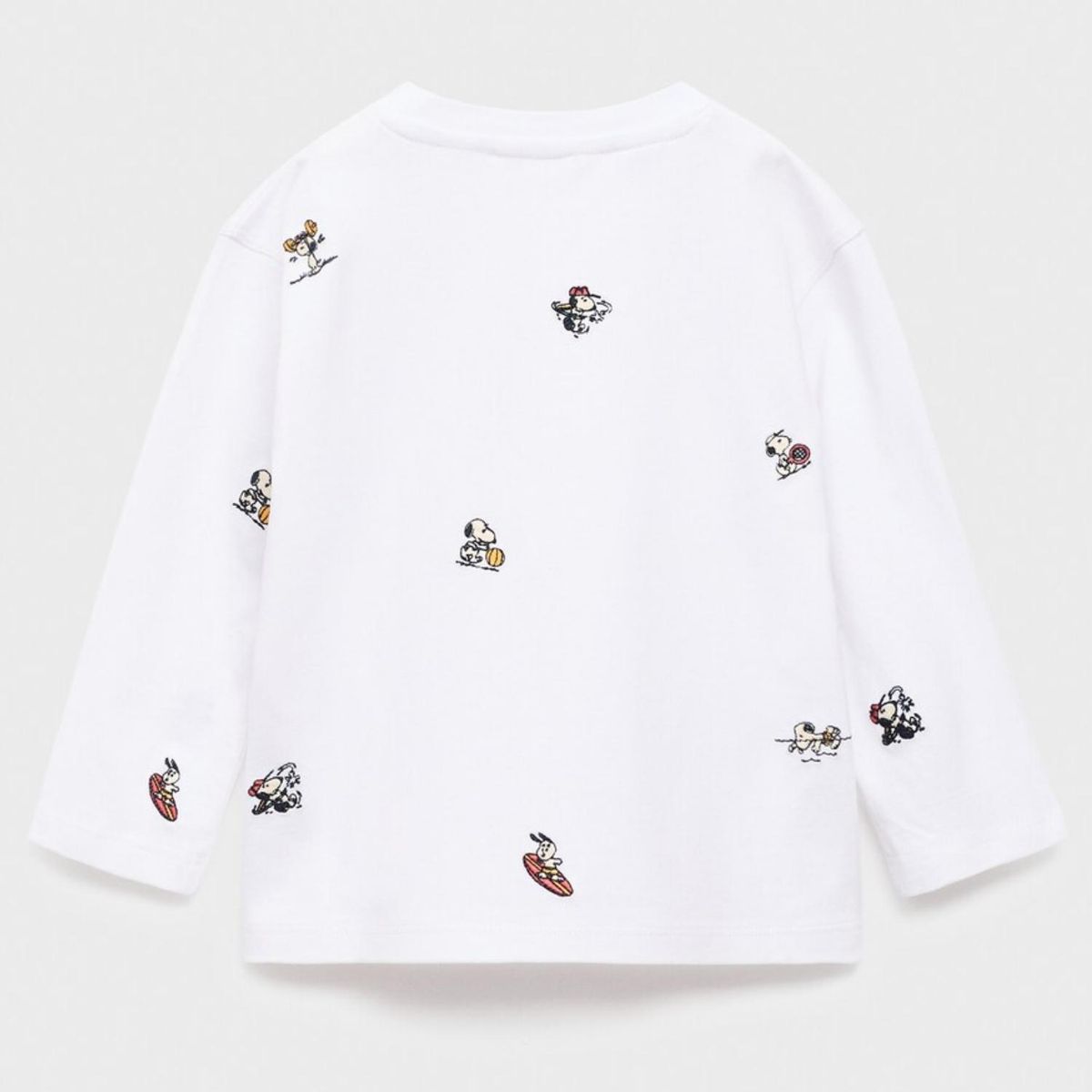 MANGO KIDS - Polera Bordados Snoopy Bebé Niño Mango Kids