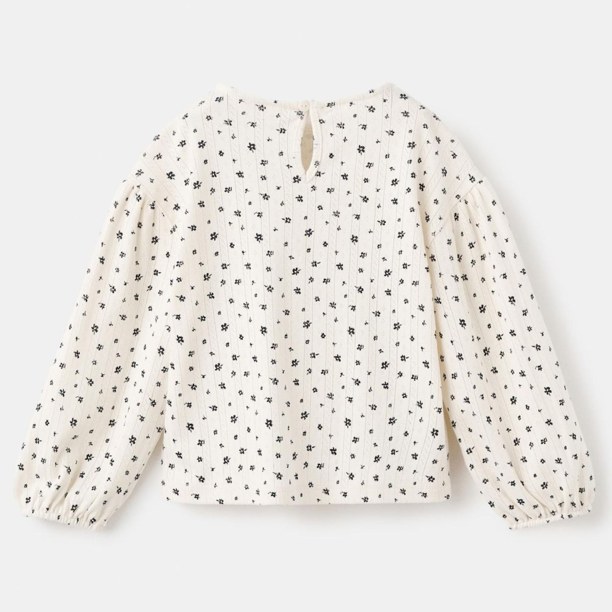 MANGO KIDS - Polera Floral Canalé  Bebé Niña Mango Kids