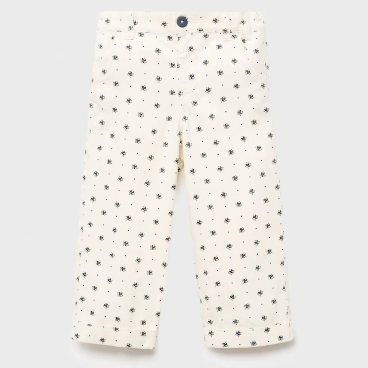 MANGO KIDS - Jeans Rectos Estampado Floral Bebé Niña Mango Kids