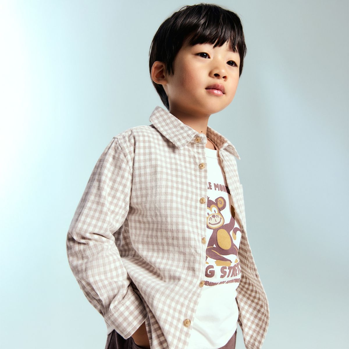 MANGO KIDS - Camisa Cuadros Algodón  Bebé Niño Mango Kids