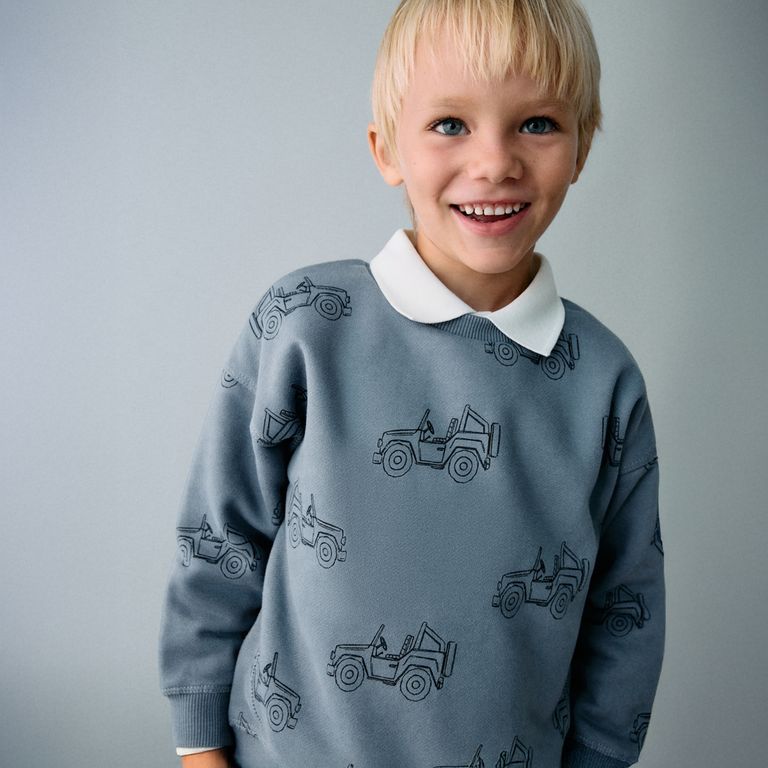 MANGO KIDS Polerón Algodón Estampada Bebé Niño