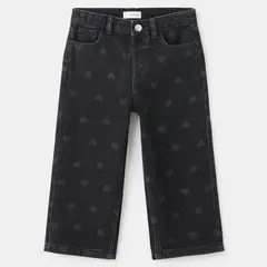 MANGO KIDS - Jeans Rectos Corazones Bebé Niña