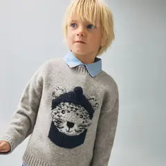 MANGO KIDS - Sweater Punto Oso Bebé Niño