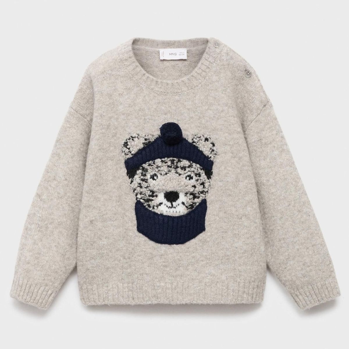 MANGO KIDS - Sweater Punto Oso Bebé Niño Mango Kids