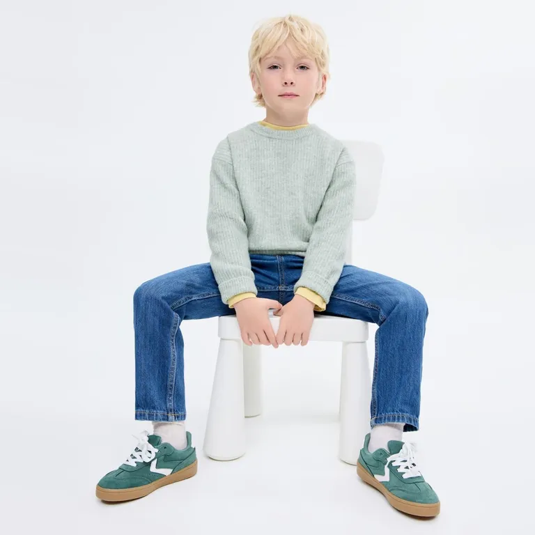 MANGO KIDS Sweater Punto Canalé Bebé Niño