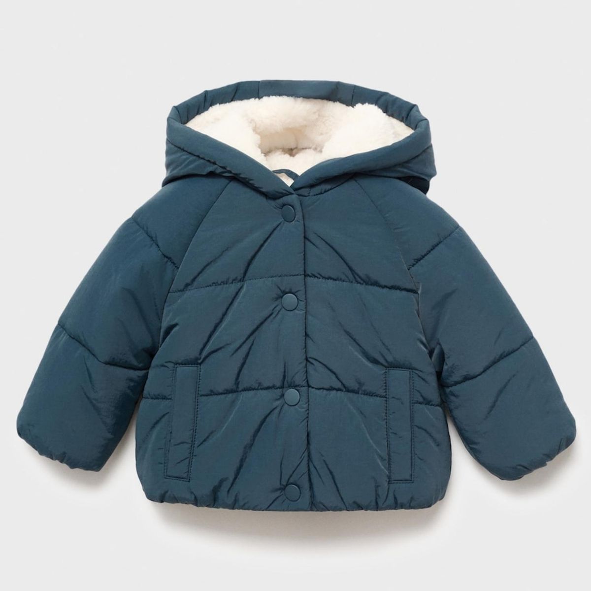 MANGO KIDS - Parka Capucha Pelo Unisex Bebé Mango Kids
