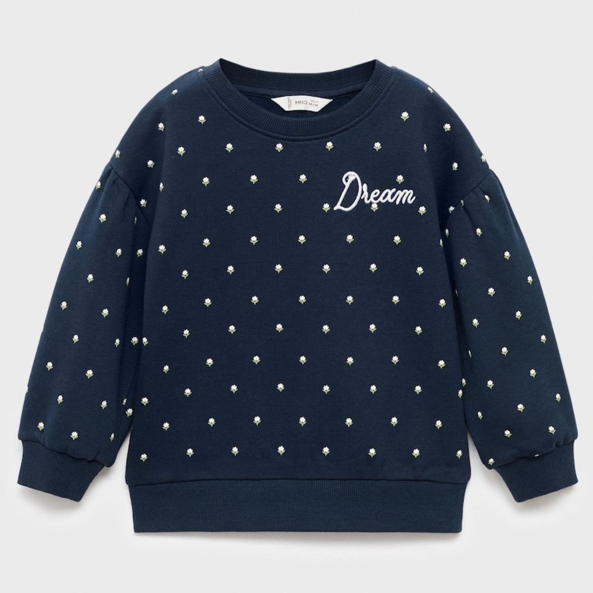 MANGO KIDS - Polerón Bordada Estampado Floral Bebé Niña Mango Kids