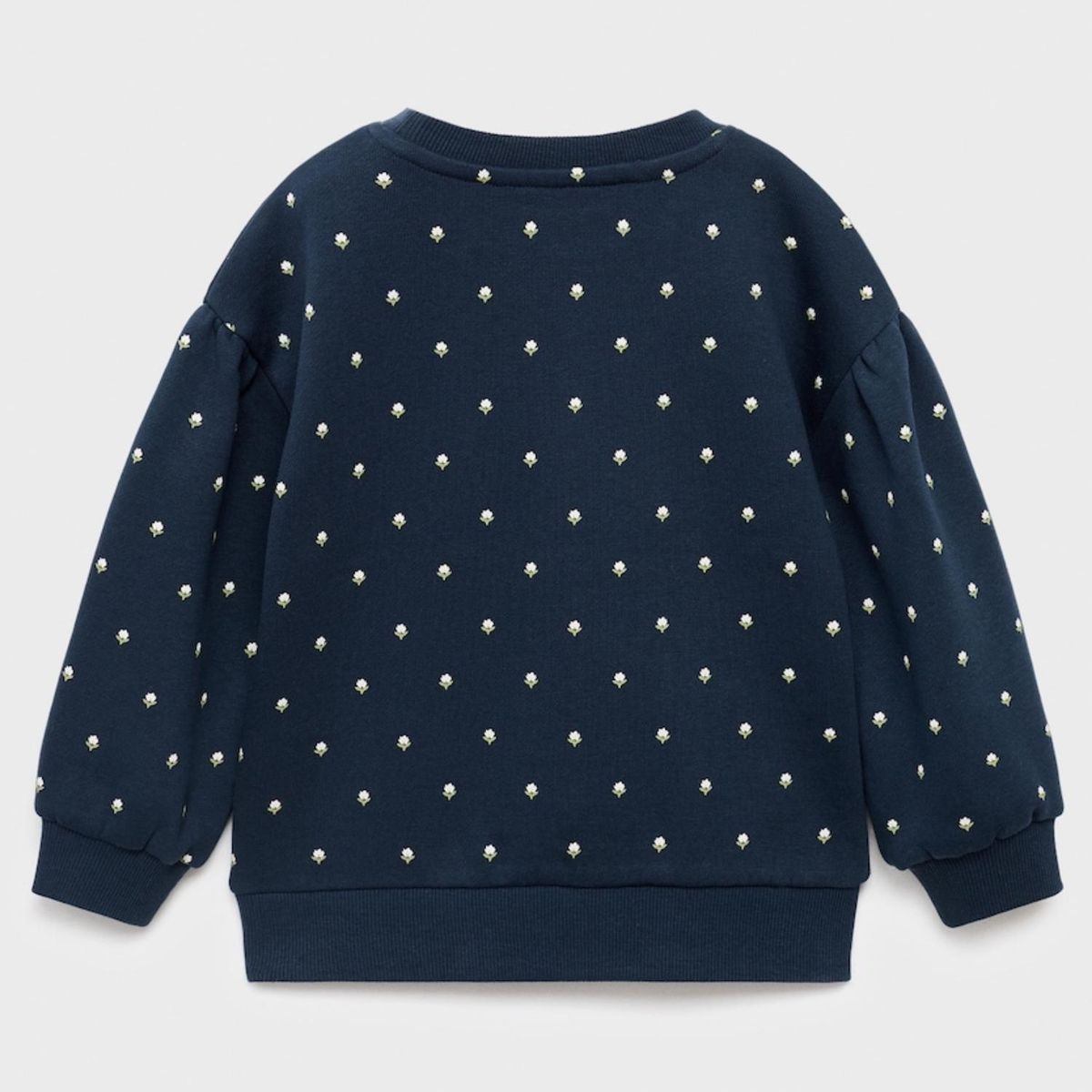 MANGO KIDS - Polerón Bordada Estampado Floral Bebé Niña Mango Kids