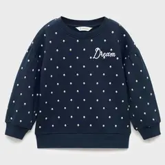 MANGO KIDS - Polerón Bordada Estampado Floral Bebé Niña