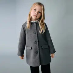 MANGO KIDS - Abrigo Paño Midi Bebé Niña