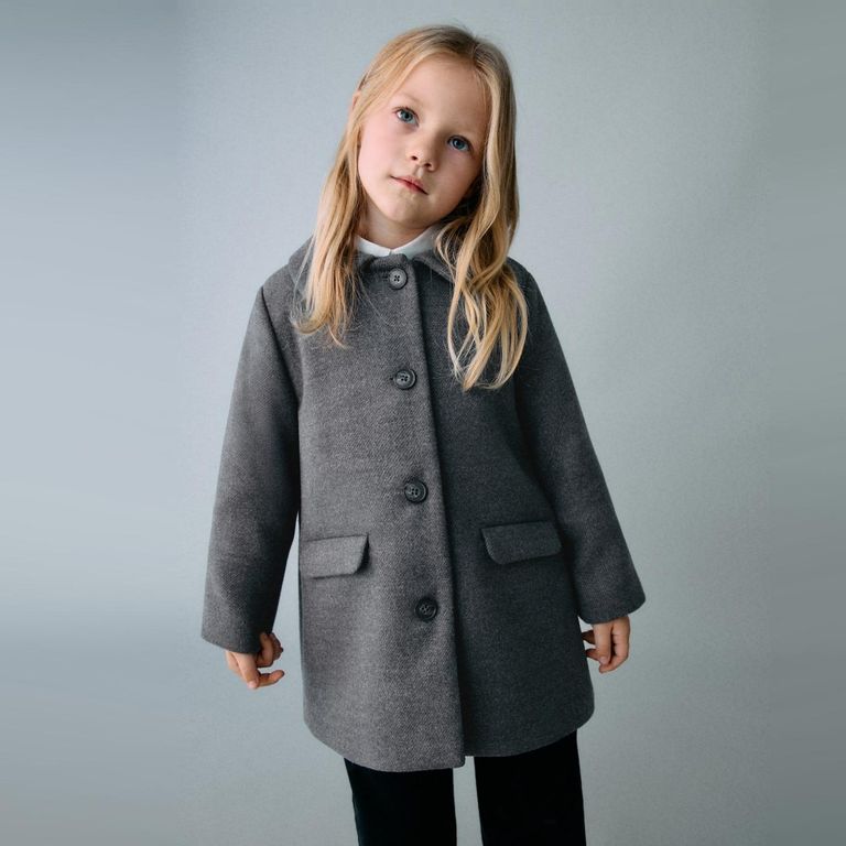 MANGO KIDS Abrigo Paño Midi Bebé Niña