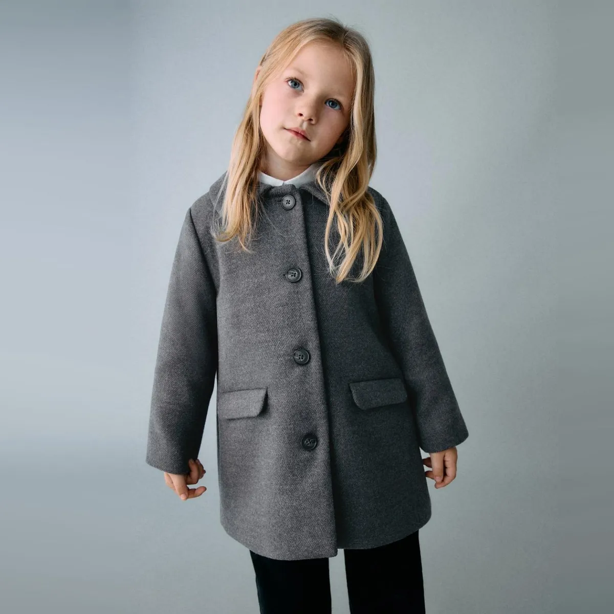 MANGO KIDS - Abrigo Paño Midi Bebé Niña Mango Kids