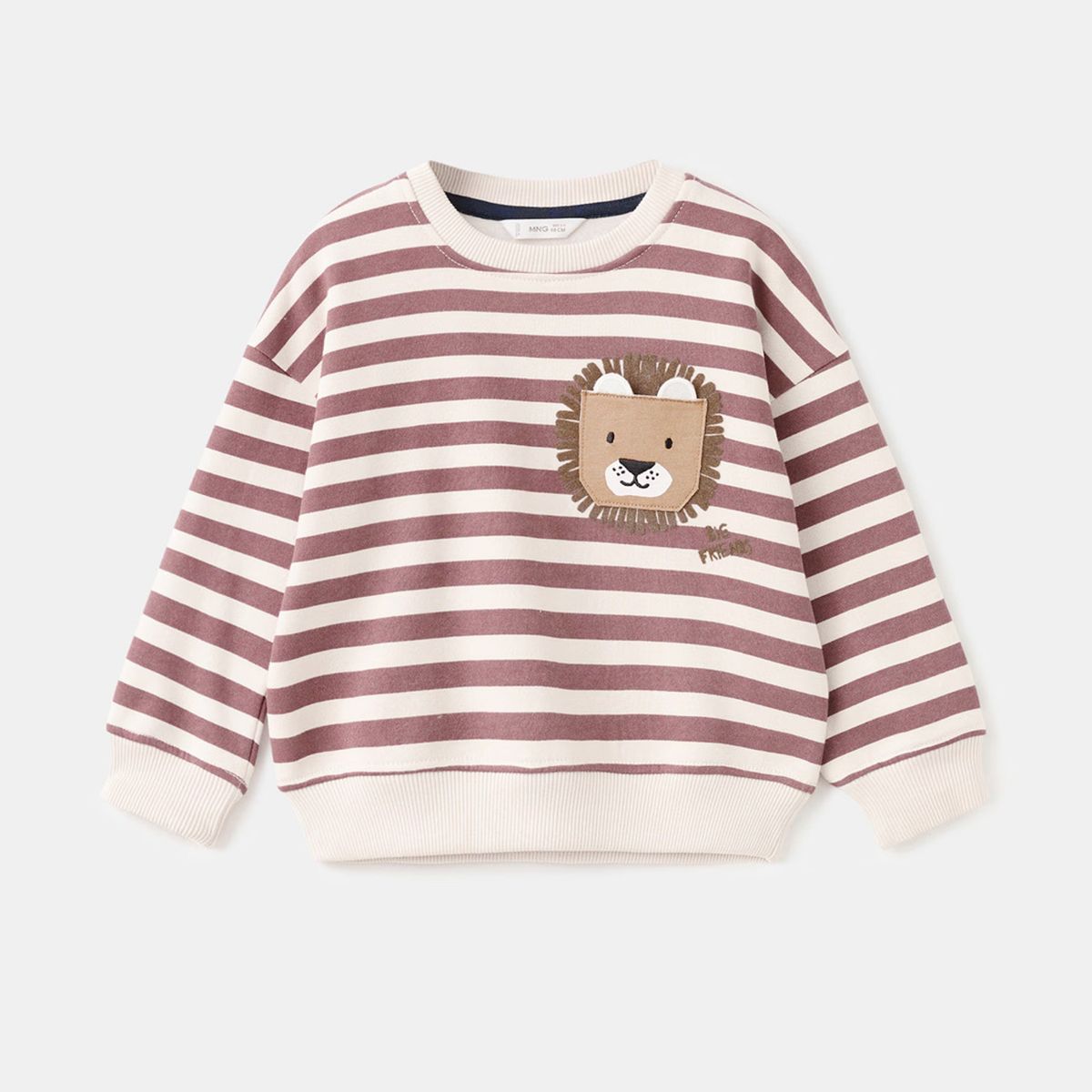 MANGO KIDS - Polerón Rayas Animal Estampado Bebé Niño Mango Kids