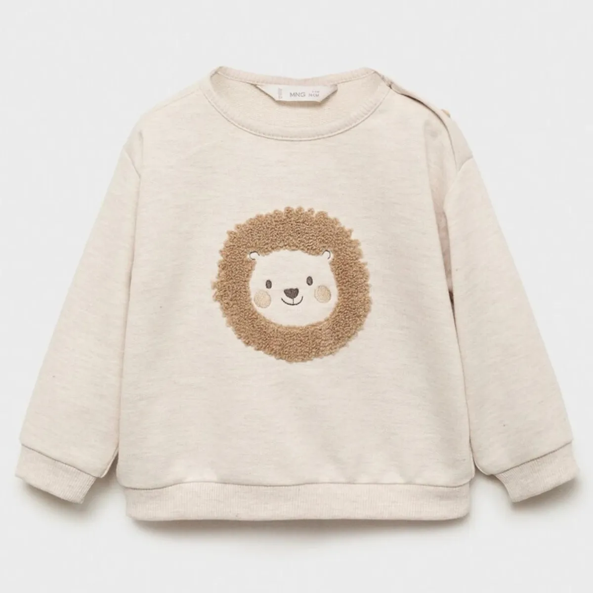 MANGO KIDS - Polerón Bordado León Unisex Bebé Mango Kids