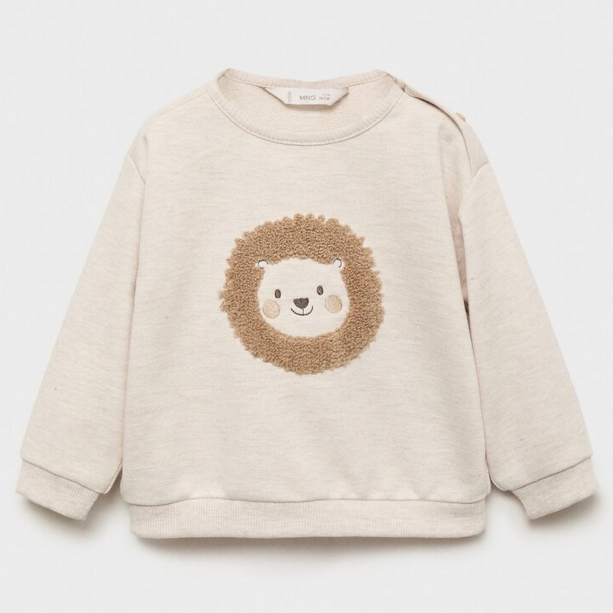MANGO KIDS - Polerón Bordado León Unisex Bebé Mango Kids