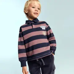 MANGO KIDS - Polerón Estampada Cuello Polo Bebé Niño