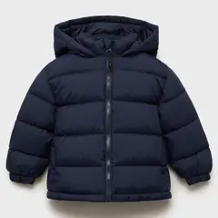 MANGO KIDS - Abrigo Capucha Forro Acolchado Bebé Niño