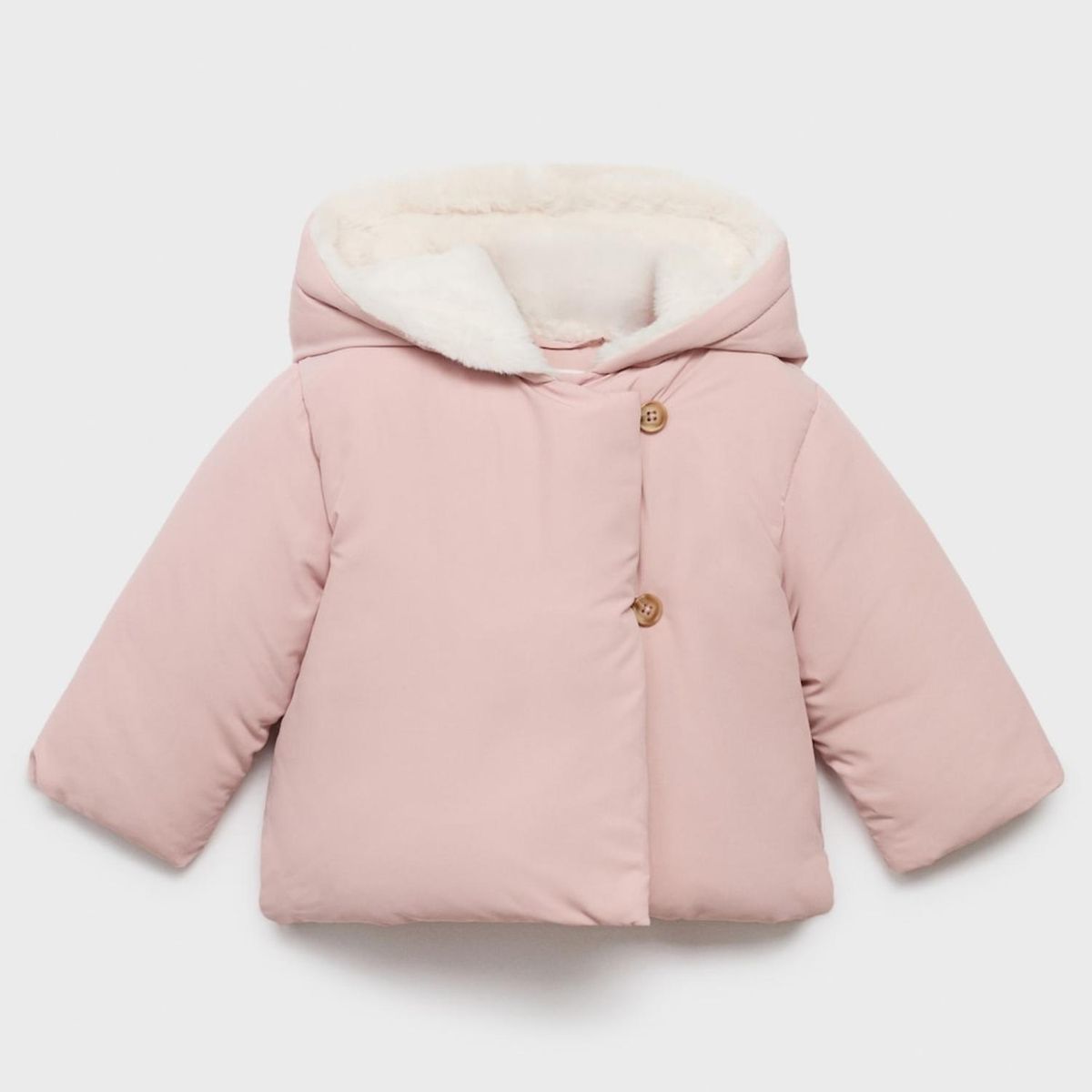 MANGO KIDS - Parka Capucha Pelo Unisex Bebé Mango Kids