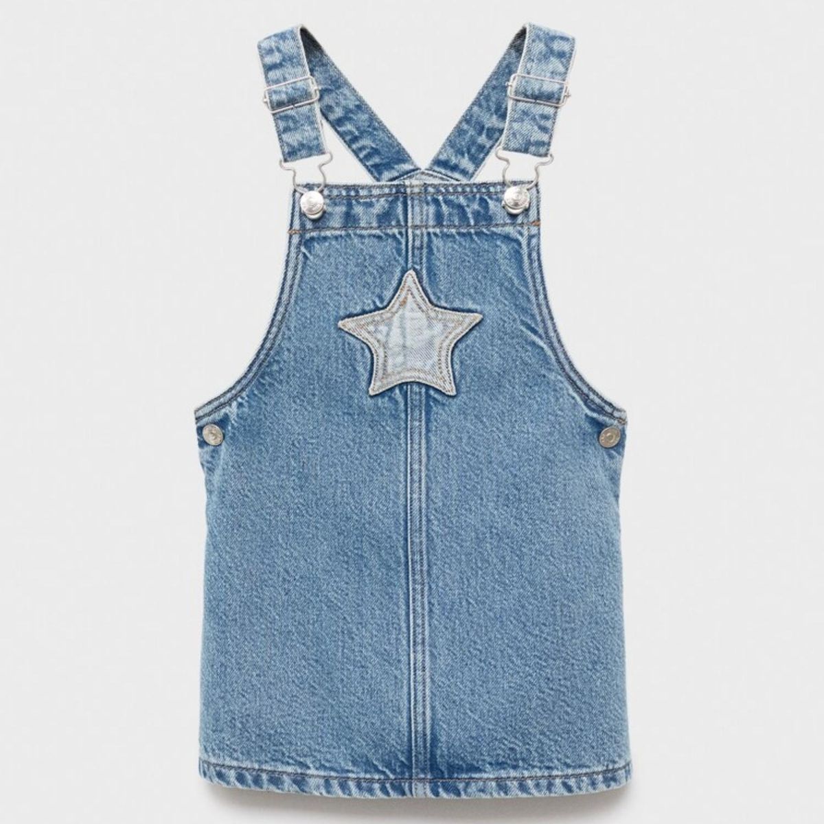 MANGO KIDS - Jardinera Denim Estrella Bebé Niña Mango Kids