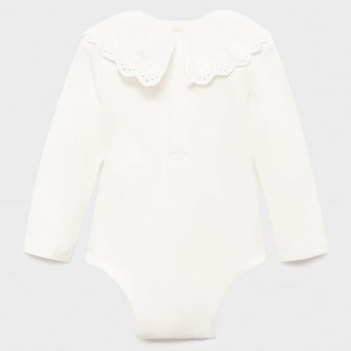 MANGO KIDS - Body Algodón Cuello Babydoll Unisex Bebé Mango Kids